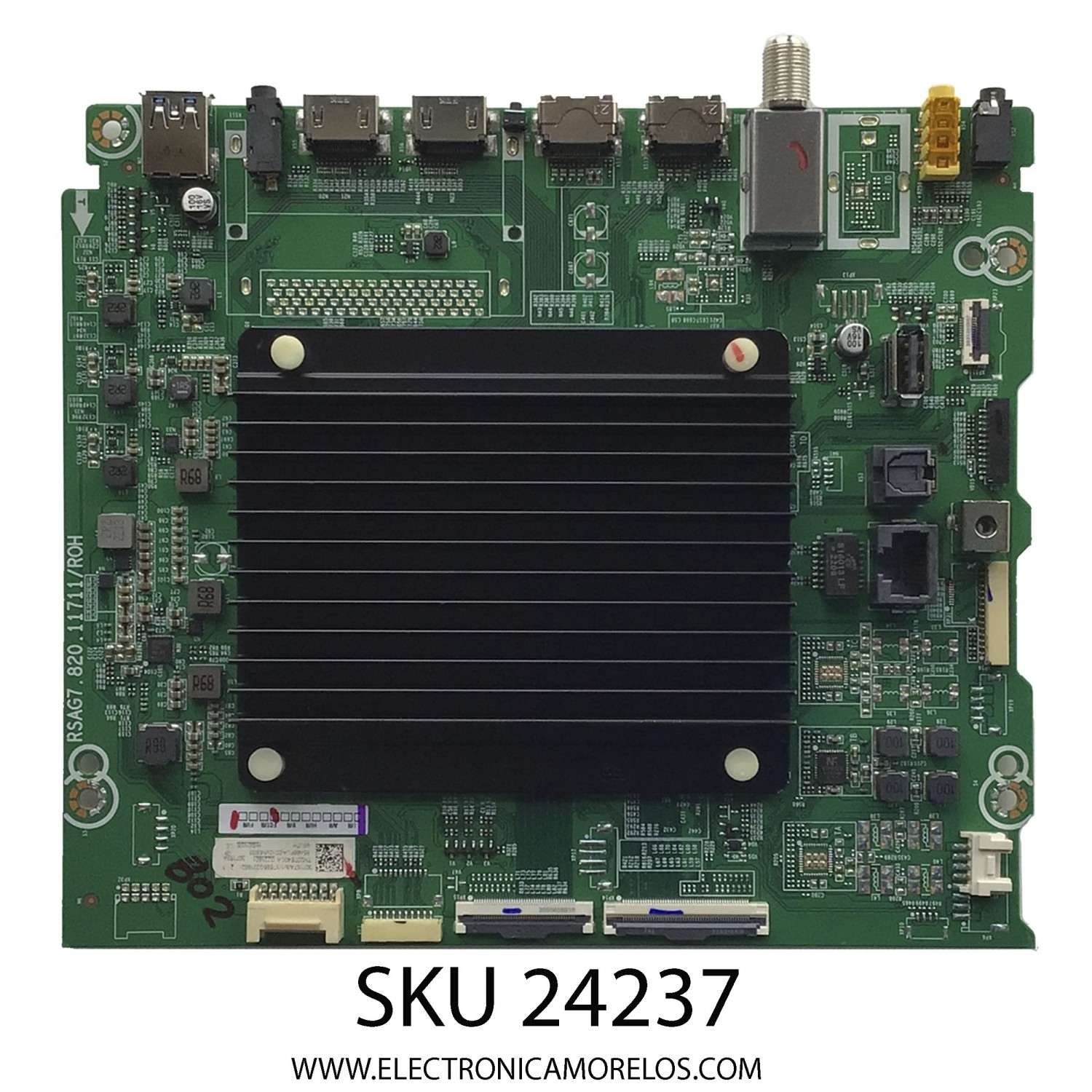 MAIN PARA PARA TV HISENSE ((GOOGLE TV)) / NUMERO DE PARTE 307157 / RSAG7.820.11711/ROH / 307159 / 65A68FUA(0010) / PANEL JHD650X3U53-T1L7\S0\FJ\GM\ROH / DISPLAY T650QVN07.8 / MODELO 65U7H 65A68FUA